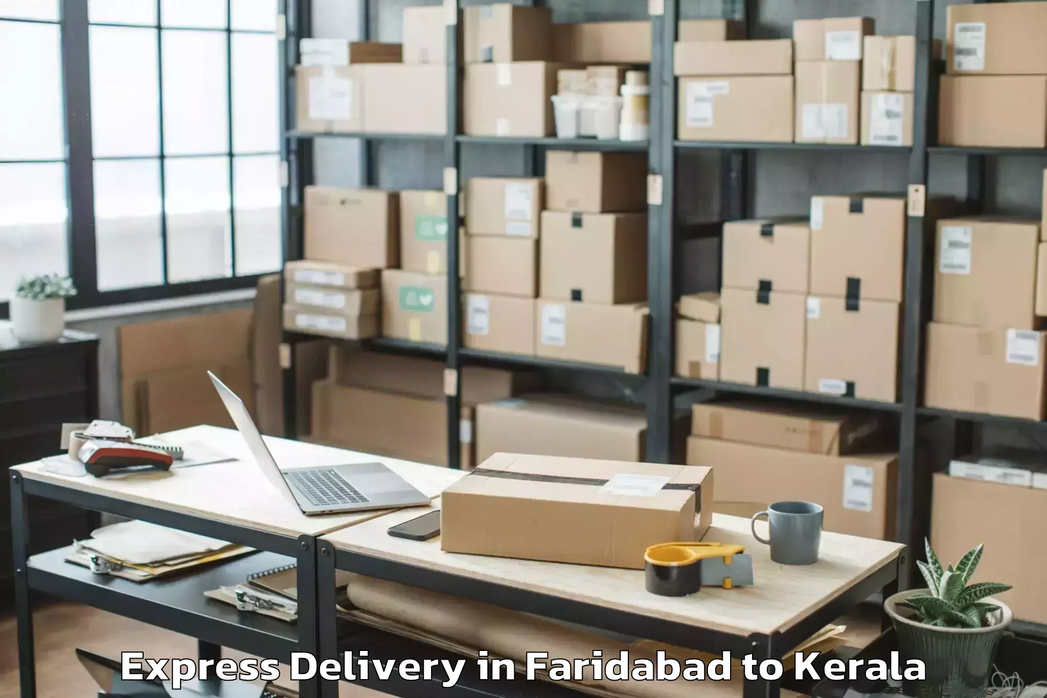 Reliable Faridabad to Adoor Express Delivery